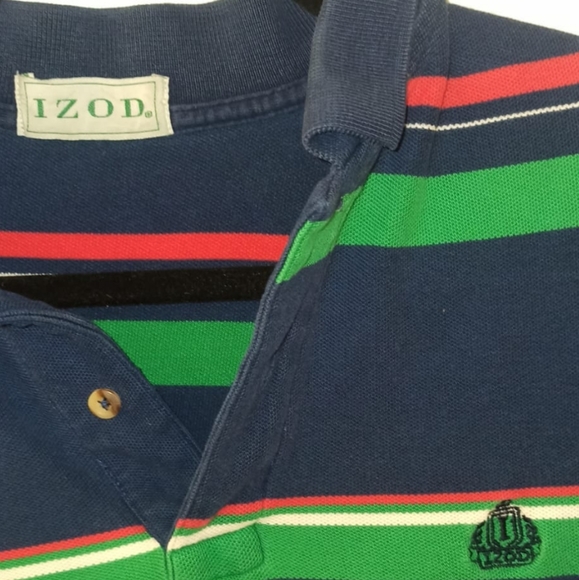 Vintage Dad Striped Polo Shirt - Picture 2 of 3